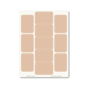 INDEX MONO naptármatricák / 30x45mm / bézs, Otthon & Életmód, Papír, írószer, Matrica, matrica csomag, Fotó, grafika, rajz, illusztráció, MESKA