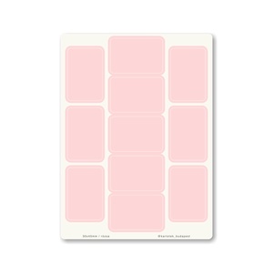 INDEX MONO naptármatricák / 30x45mm / rózsa, Otthon & Életmód, Papír, írószer, Matrica, matrica csomag, Fotó, grafika, rajz, illusztráció, MESKA