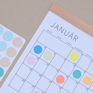 GRÁF féléves tervező / kisméretű függőleges poszternaptár - otthon & életmód - papír, írószer - naptár & tervező - Meska.hu