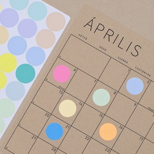 GRÁF havi tervező / kraft poszternaptár  - otthon & életmód - papír, írószer - naptár & tervező - Meska.hu