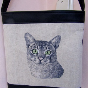 Hímzett táska - táska & tok - kézitáska & válltáska - vállon átvethető táska - Meska.hu