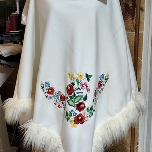 Hímzett poncsó , Ruha & Divat, Női ruha, Kabát, , MESKA