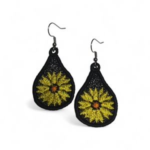 Napraforgós fülbevaló  - Meska.hu