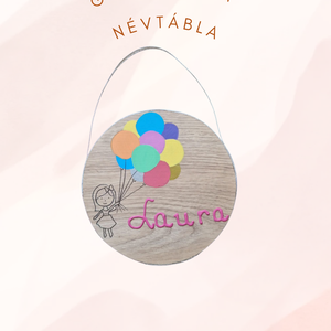 Névtábla gyerekszoba dekoráció újrahasznosított laminált parkettára 3D felirattal - otthon & életmód - babaszoba, gyerekszoba - babaszoba kép - Meska.hu