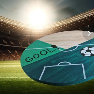 Kézzel festett, újrahasznosított gyerekszoba dekoráció  focis tábla kis sportolóknak - otthon & életmód - babaszoba, gyerekszoba - gyerek névtábla - Meska.hu