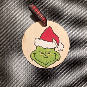 Karácsonyfa dísz, kézzel festve, grincs, télapó, hóember, rénszarvas, mézeskalács - Meska.hu