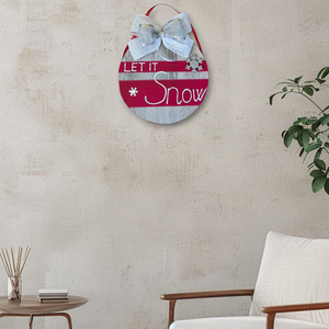  Kézzel festett, újrahasznosított karácsonyi dekoráció  Let it Snow , 3D felirattal, ajtóra, falra, polcra - karácsony - karácsonyi lakásdekoráció - karácsonyi ajtódíszek - Meska.hu