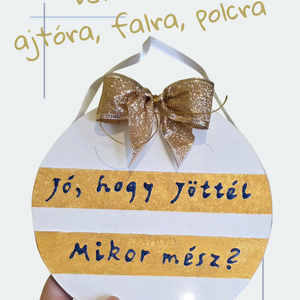 Újrahasznosított, kézzel festett, vicces tábla polcra, falra. Házavatóra, lakásavatóra - otthon & életmód - dekoráció - kép & falikép - 3d képek - Meska.hu
