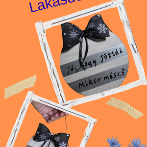 Vicces kézzel festett, újrahasznosított parketta-tábla polcra, falra.  - otthon & életmód - dekoráció - kép & falikép - fából készült kép - Meska.hu