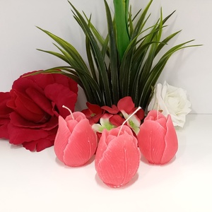 Tulipán formájú gyertya - Meska.hu