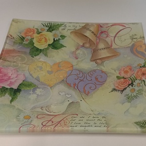 Esküvői üvegtál - otthon & életmód - dekoráció - asztal és polc dekoráció - dekorációs tál, tartó - Meska.hu