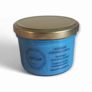 Rágógumi szójaviasz illatgyertya, Otthon & Életmód, Gyertya, illat, aroma, Gyertya, Gyertya-, mécseskészítés, MESKA