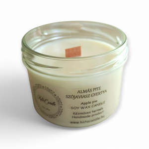 Almás pite szójaviasz illatgyertya, Karácsony, Karácsonyi lakásdekoráció, Karácsonyi illatgyertya, mécses, Gyertya-, mécseskészítés, MESKA