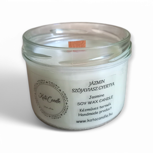 Jázmin szójaviasz illatgyertya - otthon & életmód - gyertya, illat, aroma - gyertya - Meska.hu