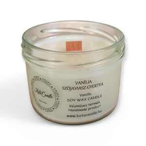 Vanília szójaviasz illatgyertya - otthon & életmód - gyertya, illat, aroma - gyertya - Meska.hu