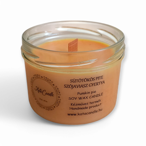 Sütőtökös pite szójaviasz illatgyertya - otthon & életmód - gyertya, illat, aroma - gyertya - Meska.hu