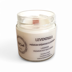 Levendula prémium szójaviasz illatgyertya - otthon & életmód - gyertya, illat, aroma - gyertya - Meska.hu