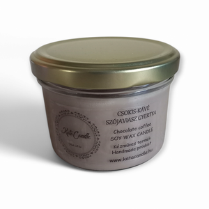 Csokis-kávé szójaviasz illatgyertya - otthon & életmód - gyertya, illat, aroma - gyertya - Meska.hu