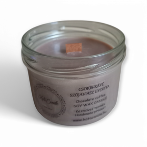 Csokis-kávé szójaviasz illatgyertya - otthon & életmód - gyertya, illat, aroma - gyertya - Meska.hu