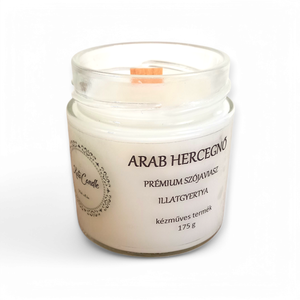 Arab hercegnő prémium szójaviasz illatgyertya - otthon & életmód - gyertya, illat, aroma - gyertya - Meska.hu