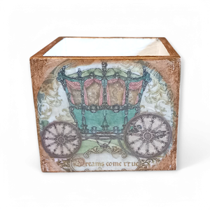 Csipkerózsikás dekorláda, Otthon & Életmód, Dekoráció, Asztal és polc dekoráció, Díszdoboz, Decoupage, transzfer és szalvétatechnika, Festett tárgyak, MESKA