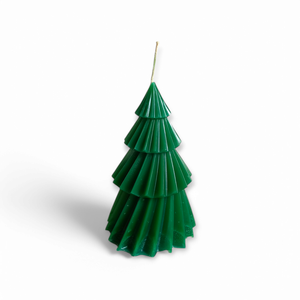 Csavart fenyőfa gyertya, nagyobb - karácsony - karácsonyi lakásdekoráció - karácsonyi illatgyertya, mécses - Meska.hu