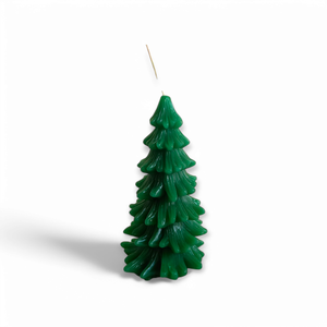 Fenyőfa gyertya, vastagabbágú, Karácsony, Karácsonyi lakásdekoráció, Karácsonyi illatgyertya, mécses, Gyertya-, mécseskészítés, MESKA