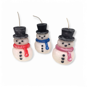 Hóember gyertya, Karácsony, Karácsonyi lakásdekoráció, Karácsonyi illatgyertya, mécses, Gyertya-, mécseskészítés, MESKA