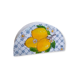 Citrom szalvétatartó, Otthon & Életmód, Konyhafelszerelés, tálalás, Tálalás, Szalvétatartó, szalvétagyűrű, Decoupage, transzfer és szalvétatechnika, Festett tárgyak, MESKA