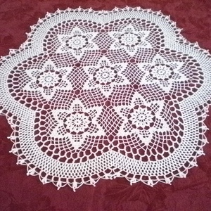 Horgolt terítő 65 cm átmérővel - otthon & életmód - dekoráció - Meska.hu
