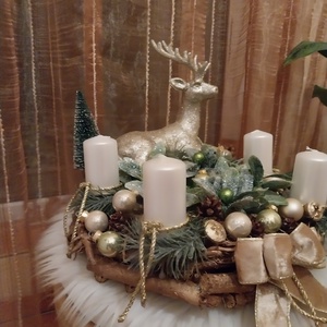 Adventi asztaldsz - karácsony - adventi díszek - adventi asztaldísz - Meska.hu