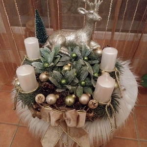 Adventi asztaldsz - karácsony - adventi díszek - adventi asztaldísz - Meska.hu