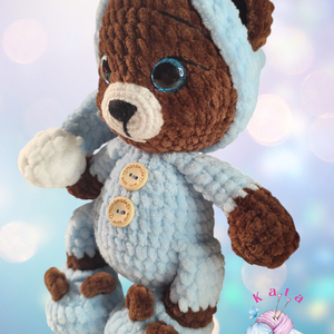 Pizsamás maci, Játék & Sport, Plüssállat & Játékfigura, Maci, Horgolás, MESKA