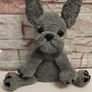 Amigurumi horgolt plüss szundipajtás bulldog - játék & sport - plüssállat & játékfigura - kutya - Meska.hu