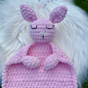 Horgolt nyuszis szundikendő / alvóka / rongyi - játék & sport - Meska.hu