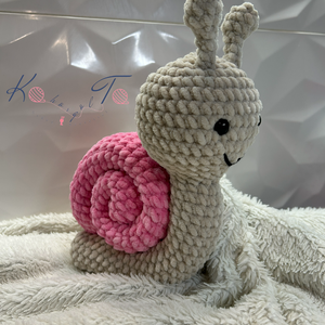 26 cm-es amigurumi horgolt csiga - játék & sport - plüssállat & játékfigura - csiga - Meska.hu