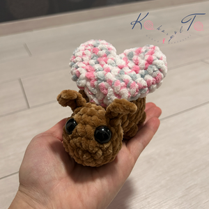 Amigurumi horgolt szerelmes bogár - játék & sport - plüssállat & játékfigura - más figura - Meska.hu