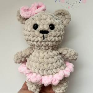 Amigurumi horgolt balerina maci, Játék & Sport, Plüssállat & Játékfigura, Maci, Horgolás, MESKA