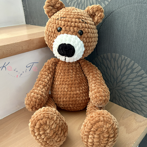 40 cm-es amigurumi horgolt maci, Játék & Sport, Plüssállat & Játékfigura, Maci, Horgolás, MESKA