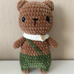 Amigurumi horgolt sálas maci, Játék & Sport, Plüssállat & Játékfigura, Maci, Horgolás, MESKA