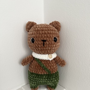 Amigurumi horgolt sálas maci - játék & sport - plüssállat & játékfigura - maci - Meska.hu