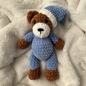 Amigurumi horgolt pizsamás maci - Meska.hu