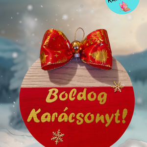 Karácsonyi ajtódísz 1. - otthon & életmód - dekoráció - ajtó- és ablak dekoráció - ajtódísz & kopogtató - Meska.hu