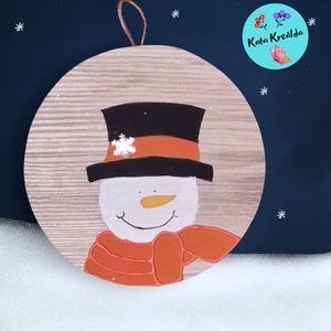 Hóember 3 - karácsony - adventi díszek - adventi ablakdekoráció - Meska.hu