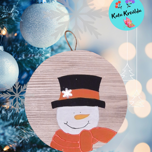 Hóember 3 - karácsony - adventi díszek - adventi ablakdekoráció - Meska.hu