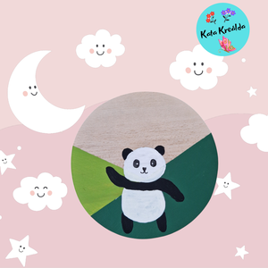 Panda névtábla - otthon & életmód - babaszoba, gyerekszoba - gyerek névtábla - Meska.hu