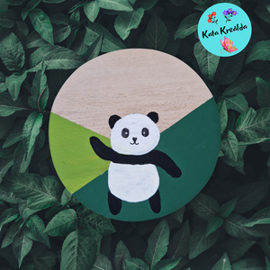 Panda névtábla - Meska.hu