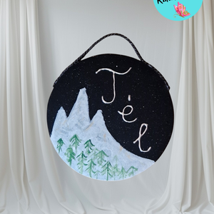 Téli táj  - otthon & életmód - dekoráció - ajtó- és ablak dekoráció - ajtódísz & kopogtató - Meska.hu