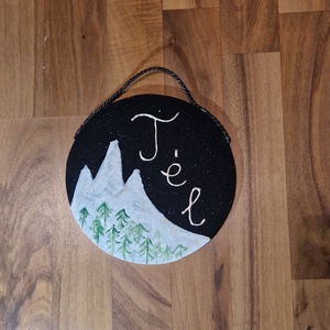 Téli táj  - otthon & életmód - dekoráció - ajtó- és ablak dekoráció - ajtódísz & kopogtató - Meska.hu