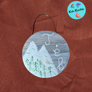 Téli táj 2. - otthon & életmód - dekoráció - ajtó- és ablak dekoráció - ajtódísz & kopogtató - Meska.hu